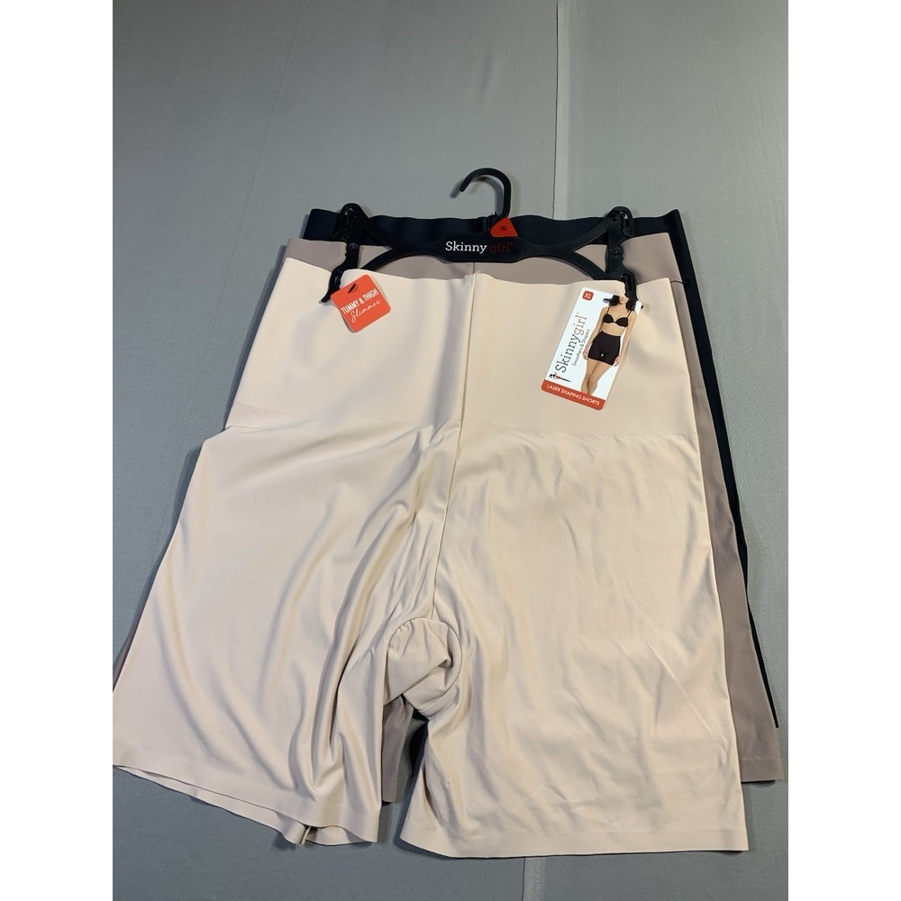 Skinnygirl 3 pk Thick Waist Band Sz XL Laser Shaping Shorts Firm Tummy Slimmer